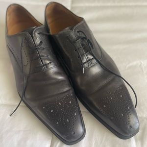 Magnanni Leather Tie Up Shoes